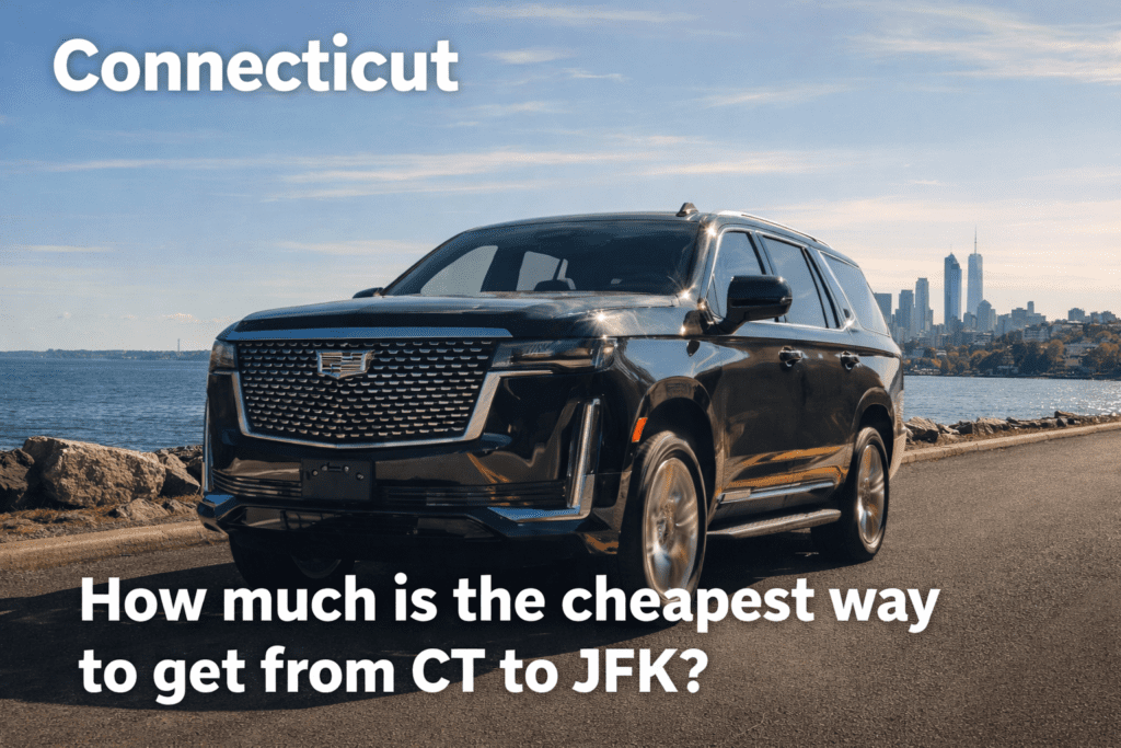 How much is the cheapest way to get from CT to JFK?