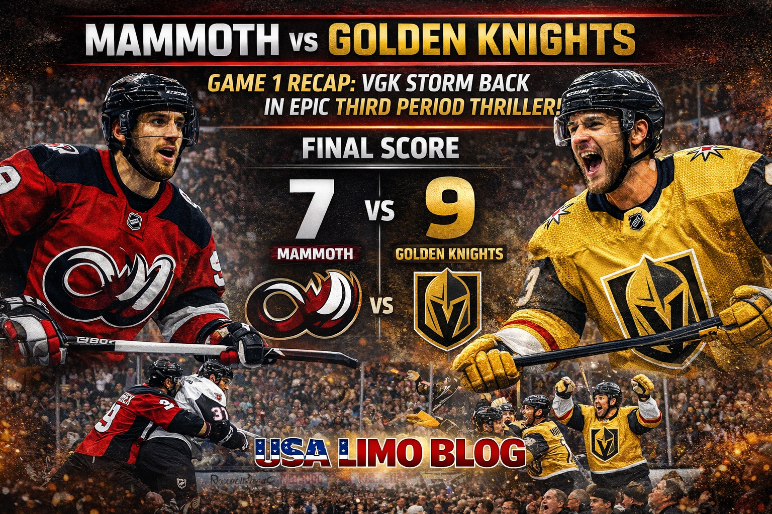 mammoth vs golden knights
