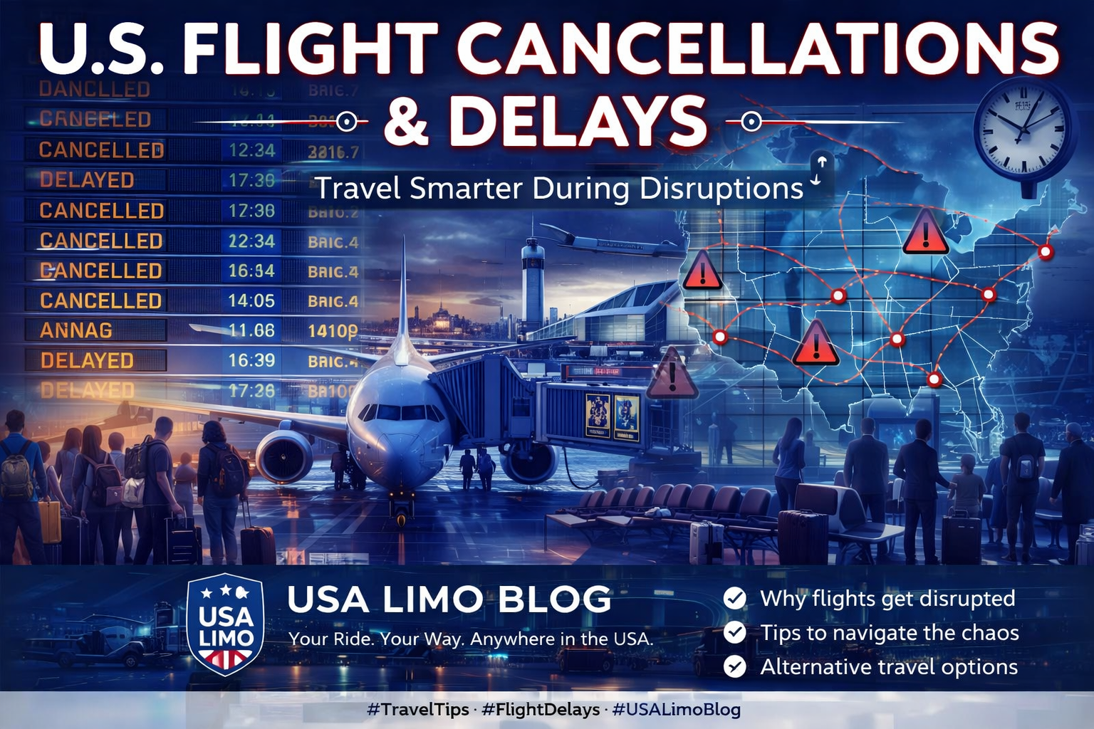 u.s. flight cancellations delays