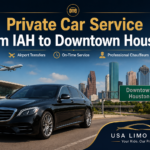 Private Car Service From IAH to Downtown Houston