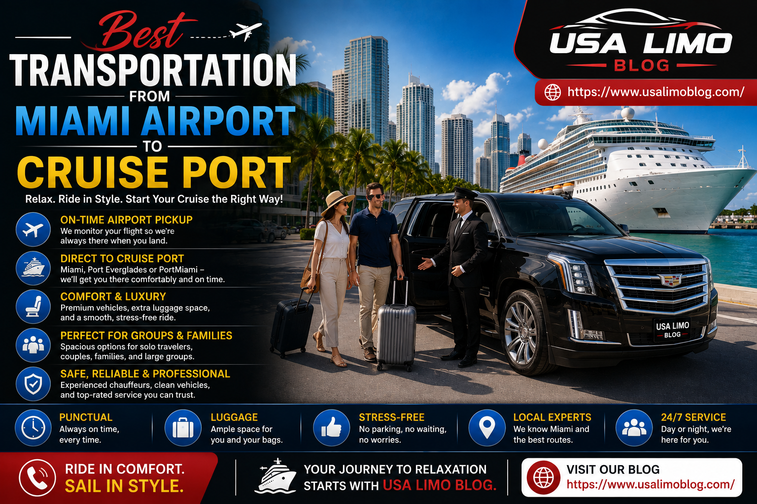 Best Transportation From Miami Airport to Cruise Port